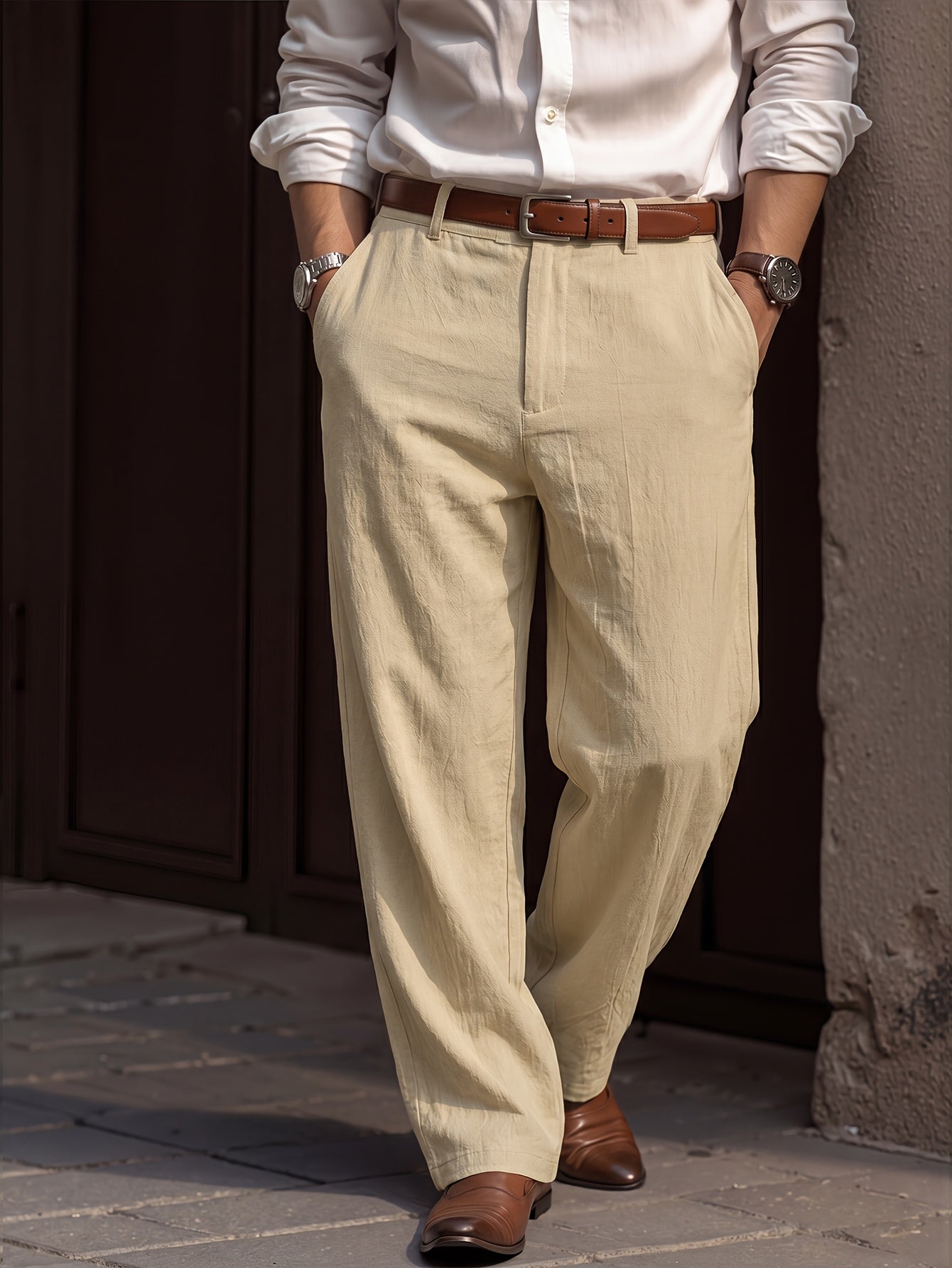 Pantalon Aspect Lin 2 Pour Homme