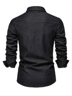 Chemise en Jean Aspect Denim Pour Homme