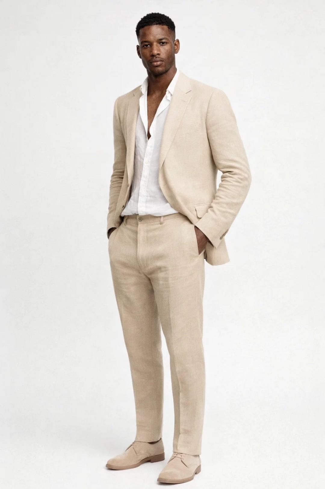 Costume 2 Pièces Fermeture Boutonnée Pour Homme