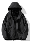 Veste Doublure Amovible À Capuche Superposable Pour Homme