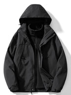 Veste Doublure Amovible À Capuche Superposable Pour Homme