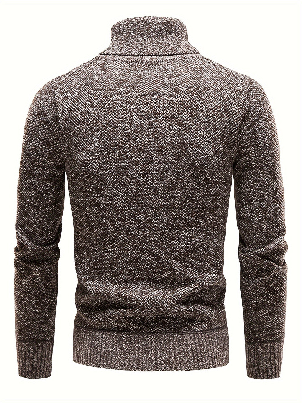 Pull Matière Stretch Col Cranté Pour Homme