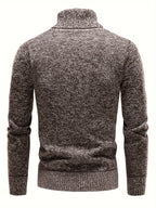 Pull Matière Stretch Col Cranté Pour Homme