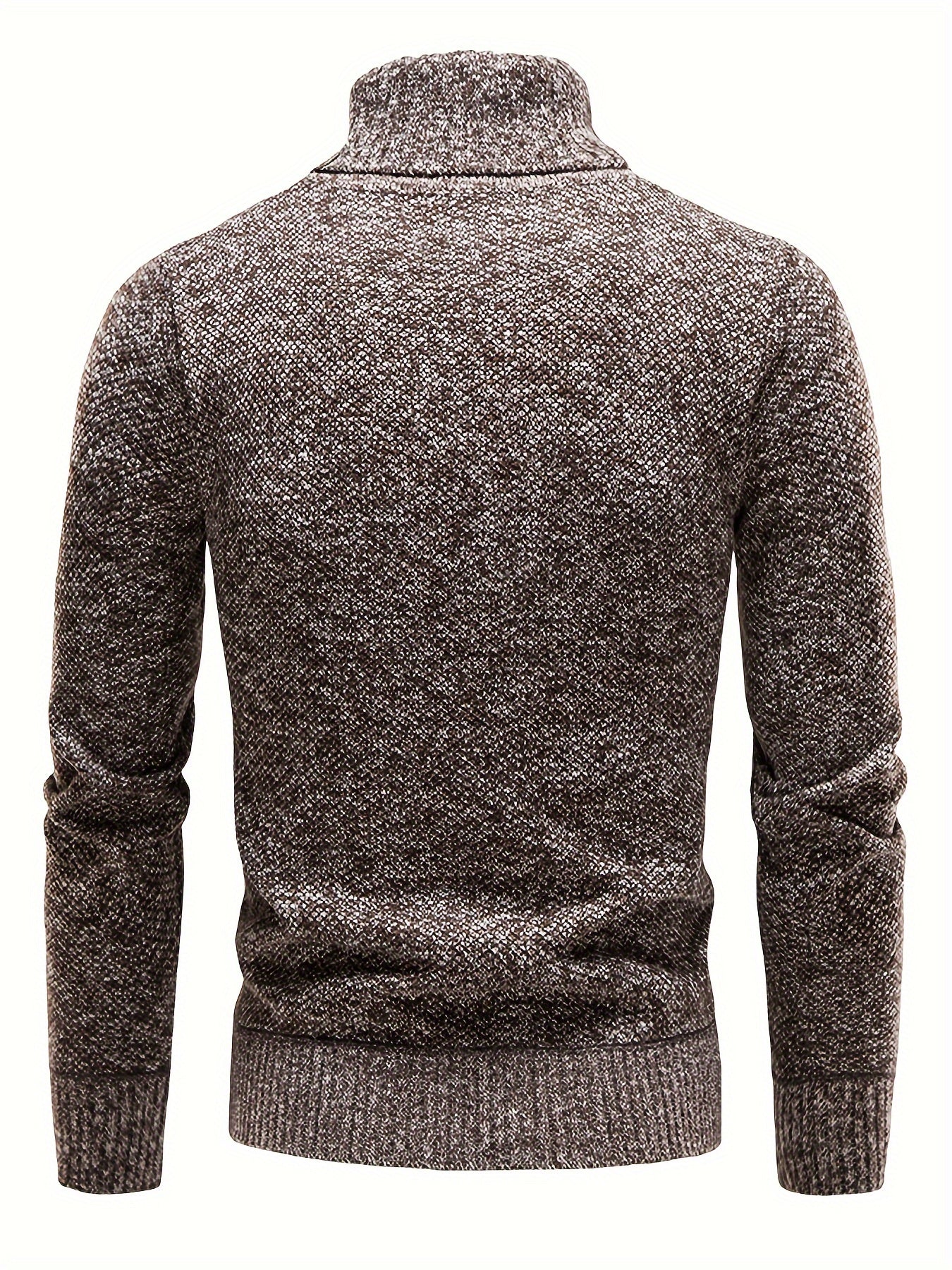 Pull Matière Stretch Col Cranté Pour Homme