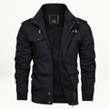 Veste Poches Multiples Matelassée Bords Côtelés Col Montant Pour Homme