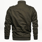 Veste Poches Multiples Matelassée Bords Côtelés Col Montant Pour Homme