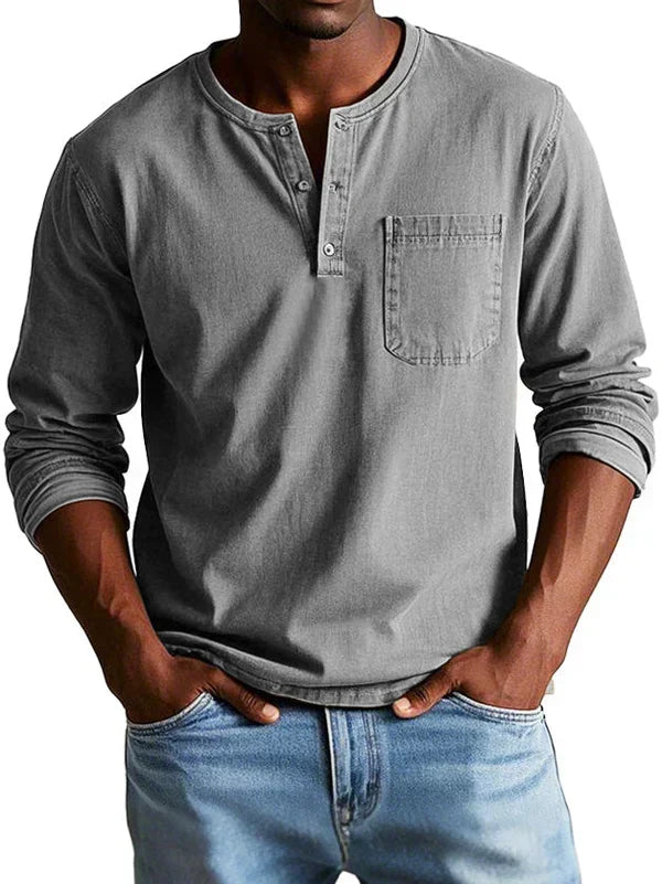 T-Shirt Col Tunisien Pour Homme