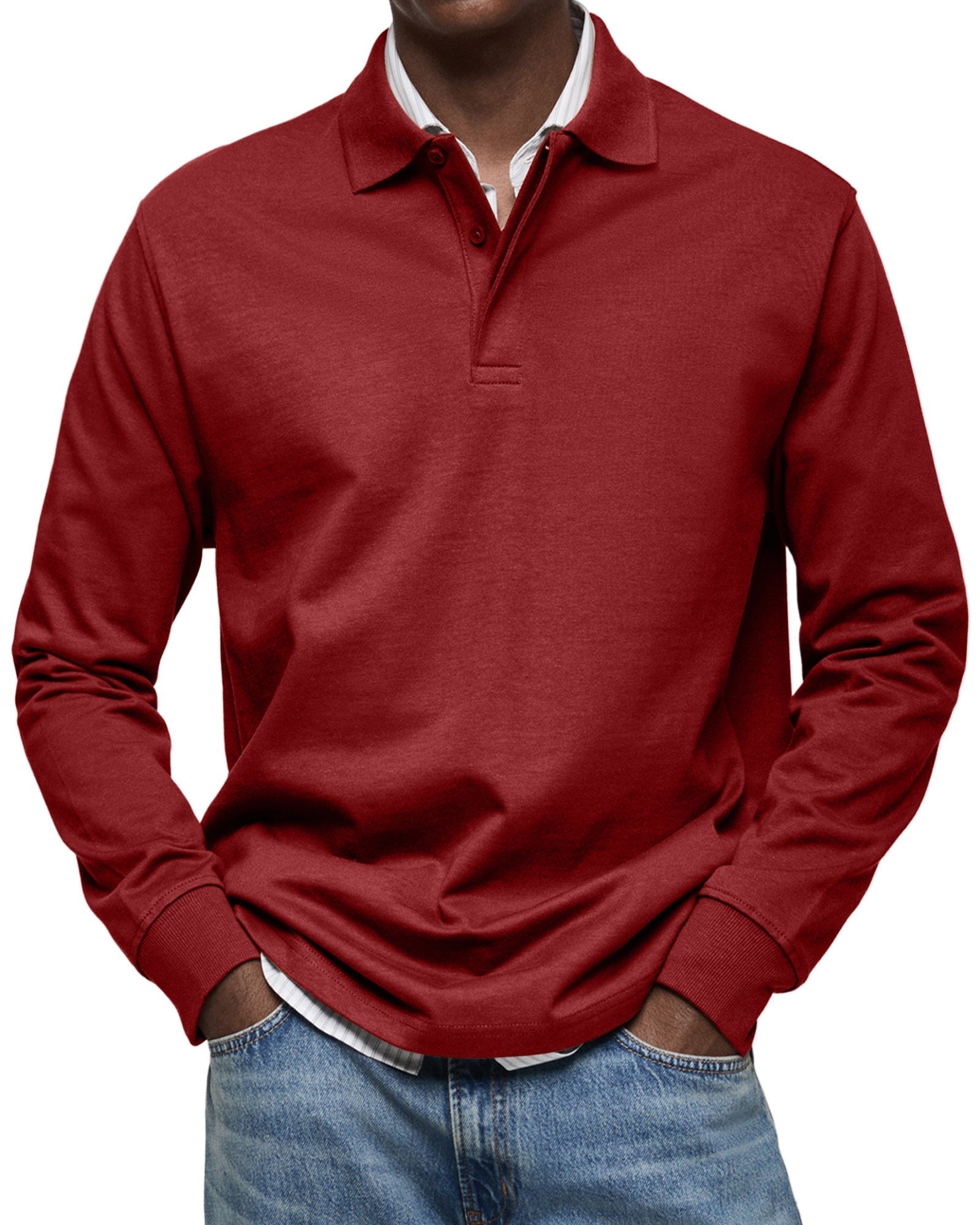 Polo Manches Longues Pour Homme