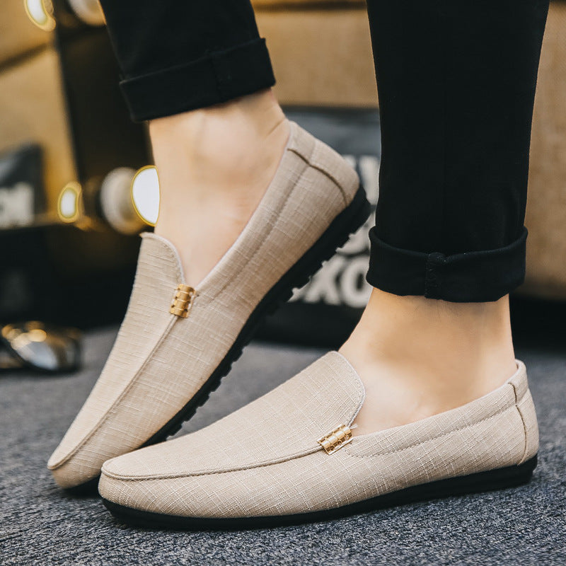 Mocassins Dessus Toile Pour Homme