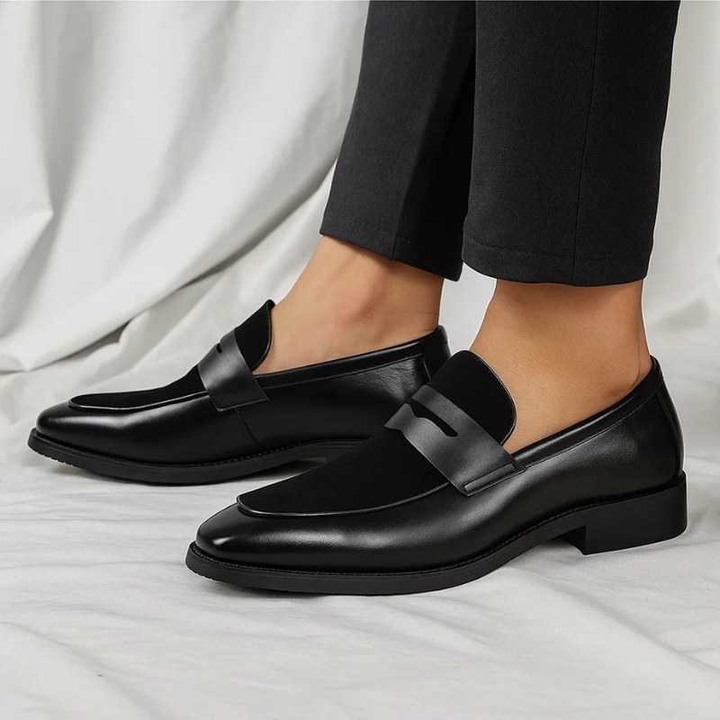 Mocassins Aspect Daim Semelle Caoutchouc Pour Homme