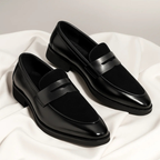 Mocassins Aspect Daim Semelle Caoutchouc Pour Homme