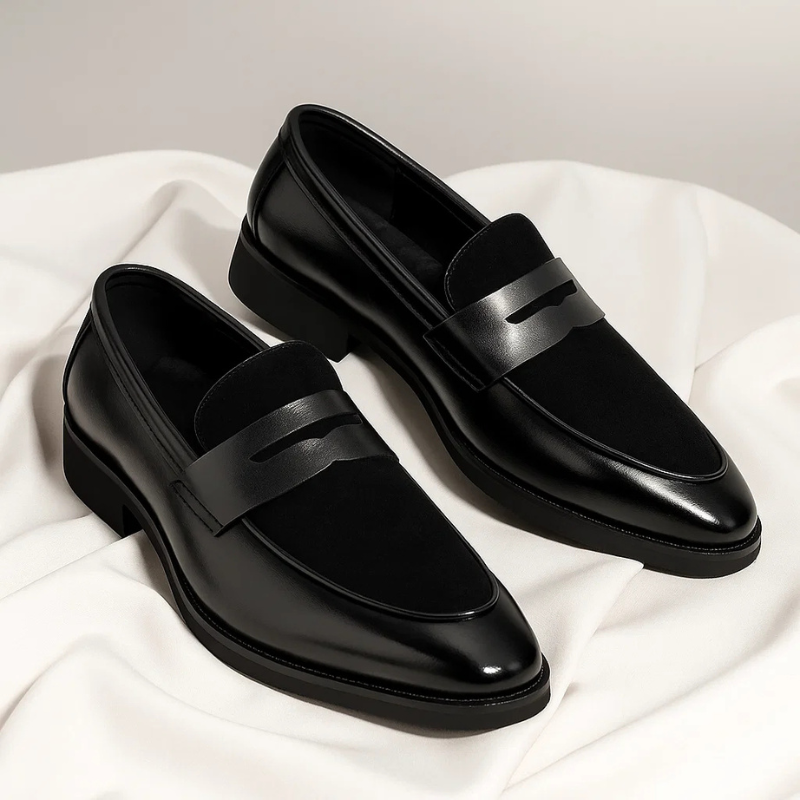 Mocassins Aspect Daim Semelle Caoutchouc Pour Homme