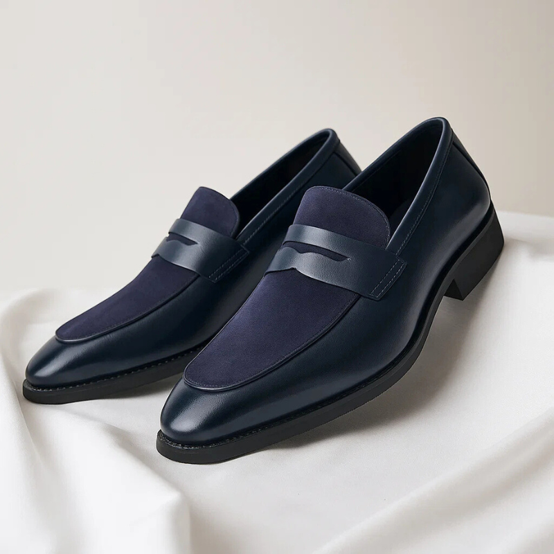 Mocassins Aspect Daim Semelle Caoutchouc Pour Homme