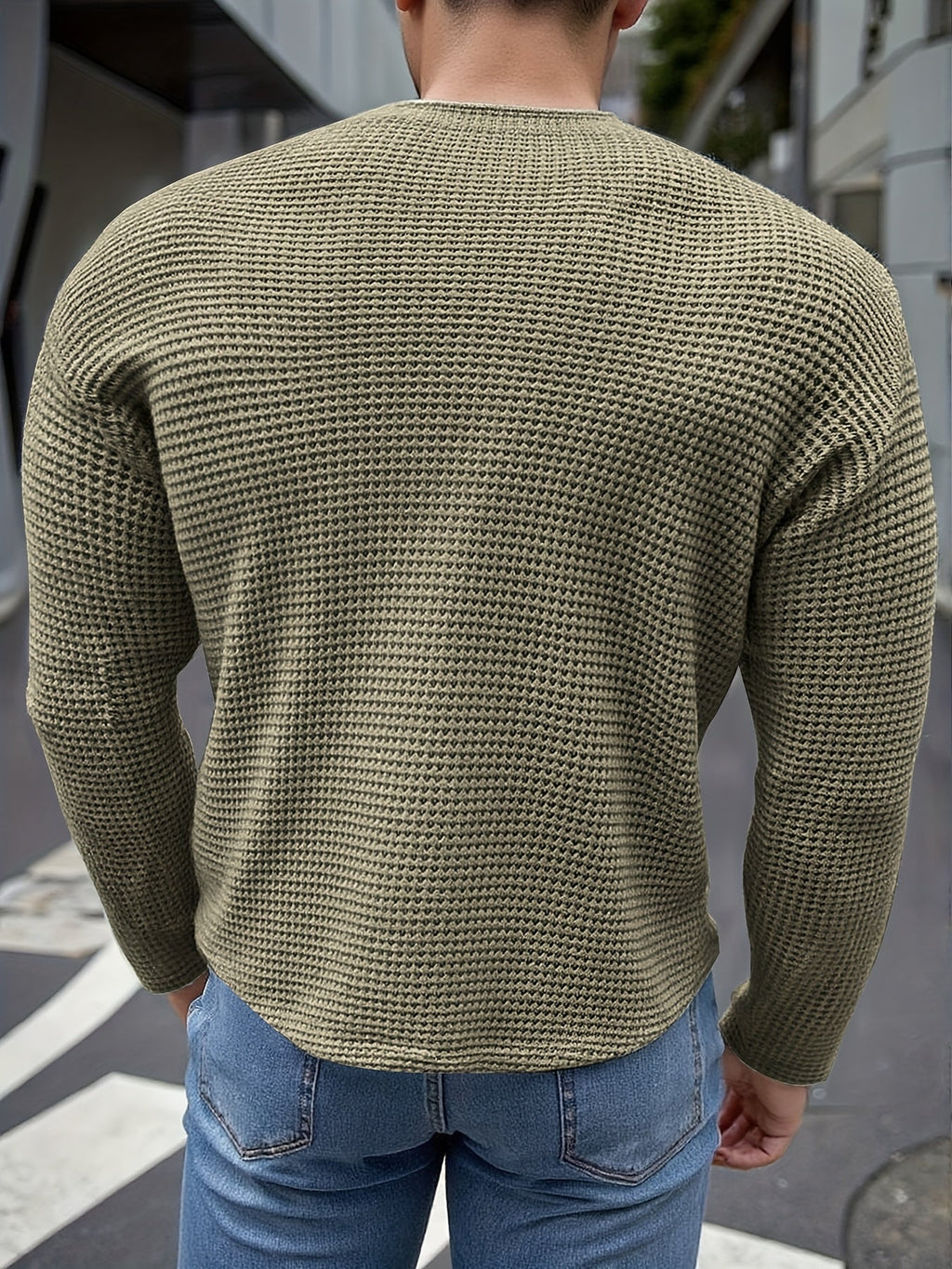 Pull Fin Matière Stretch Pour Homme