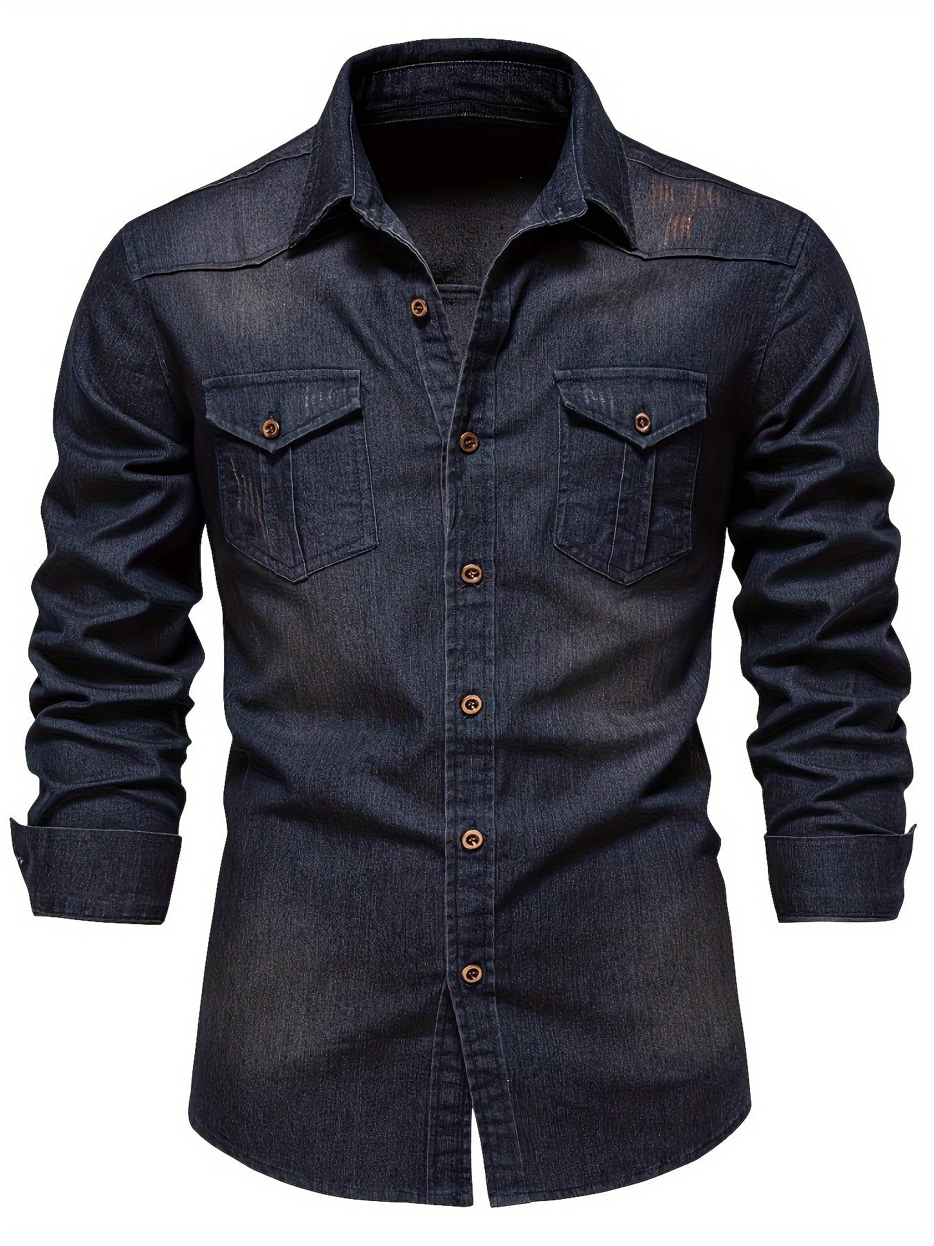 Chemise en Jean Aspect Denim Pour Homme