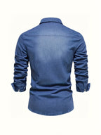 Chemise en Jean Aspect Denim Pour Homme
