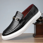 Mocassins Doublé Matière Texturée Pour Homme
