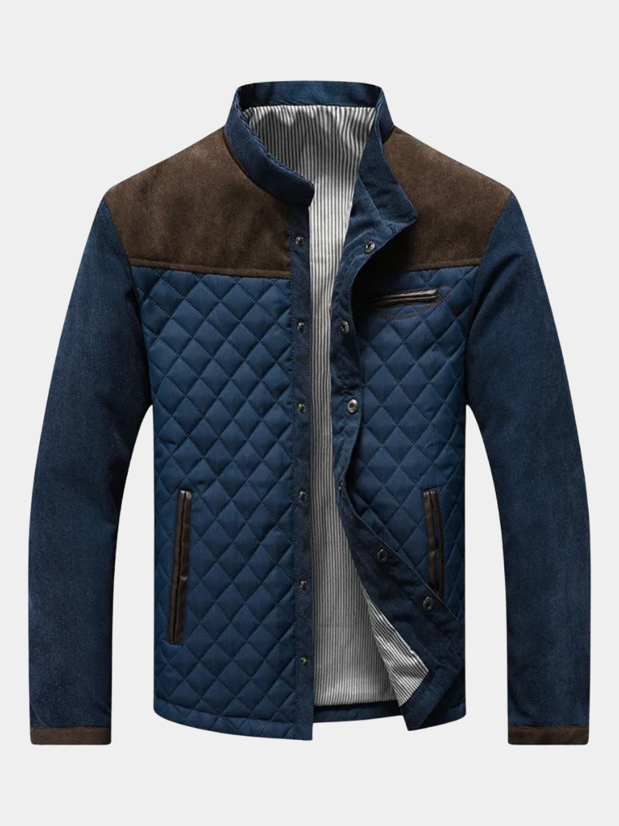Veste Matelassé Col Montant Pour Homme