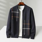 Veste Maille Côtelée Coupe Tailleur Pour Homme