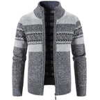 Homme Veste Maille Zippée