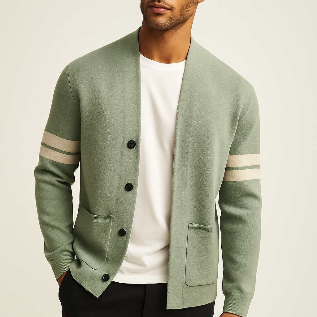 Homme Cardigan Col Châle