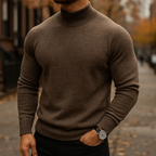 Homme Pull Col Montant