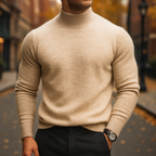 Homme Pull Col Montant