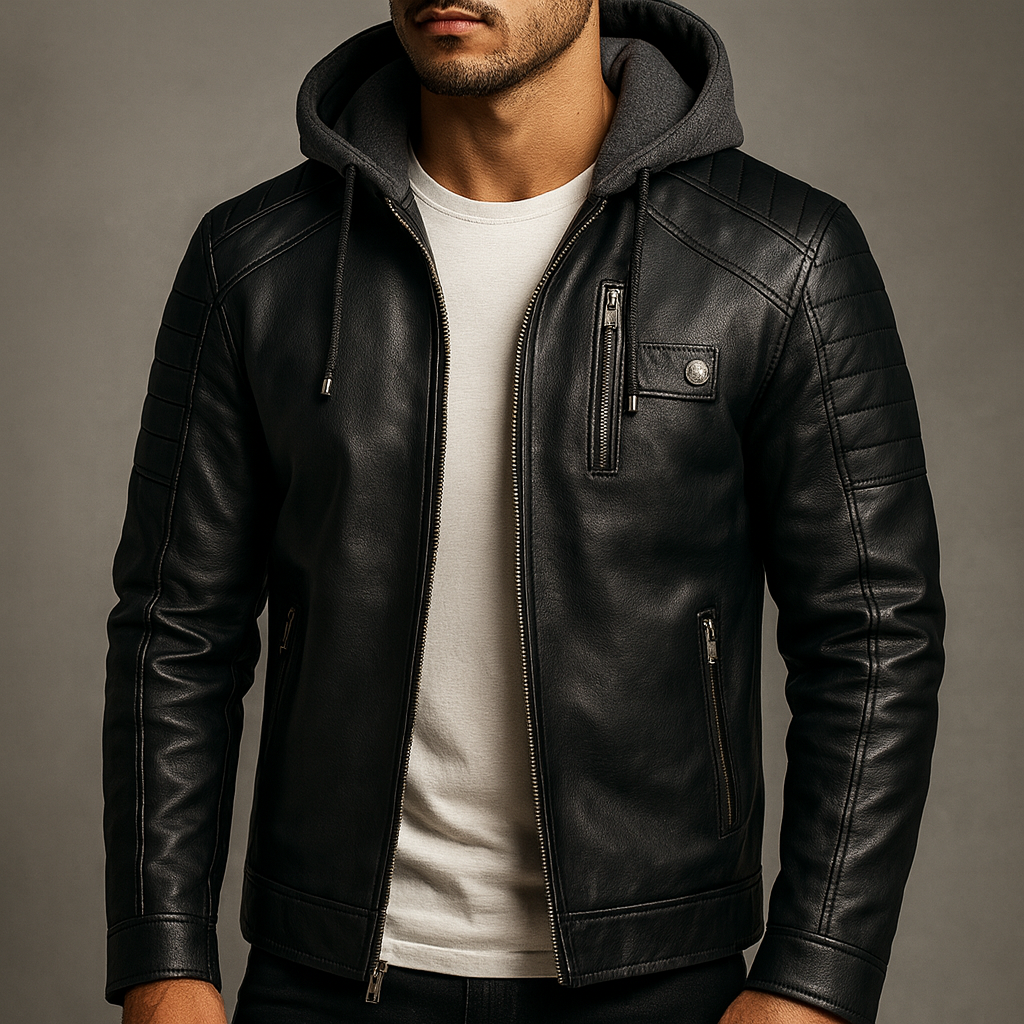 Veste à Capuche Doublé Pour Homme