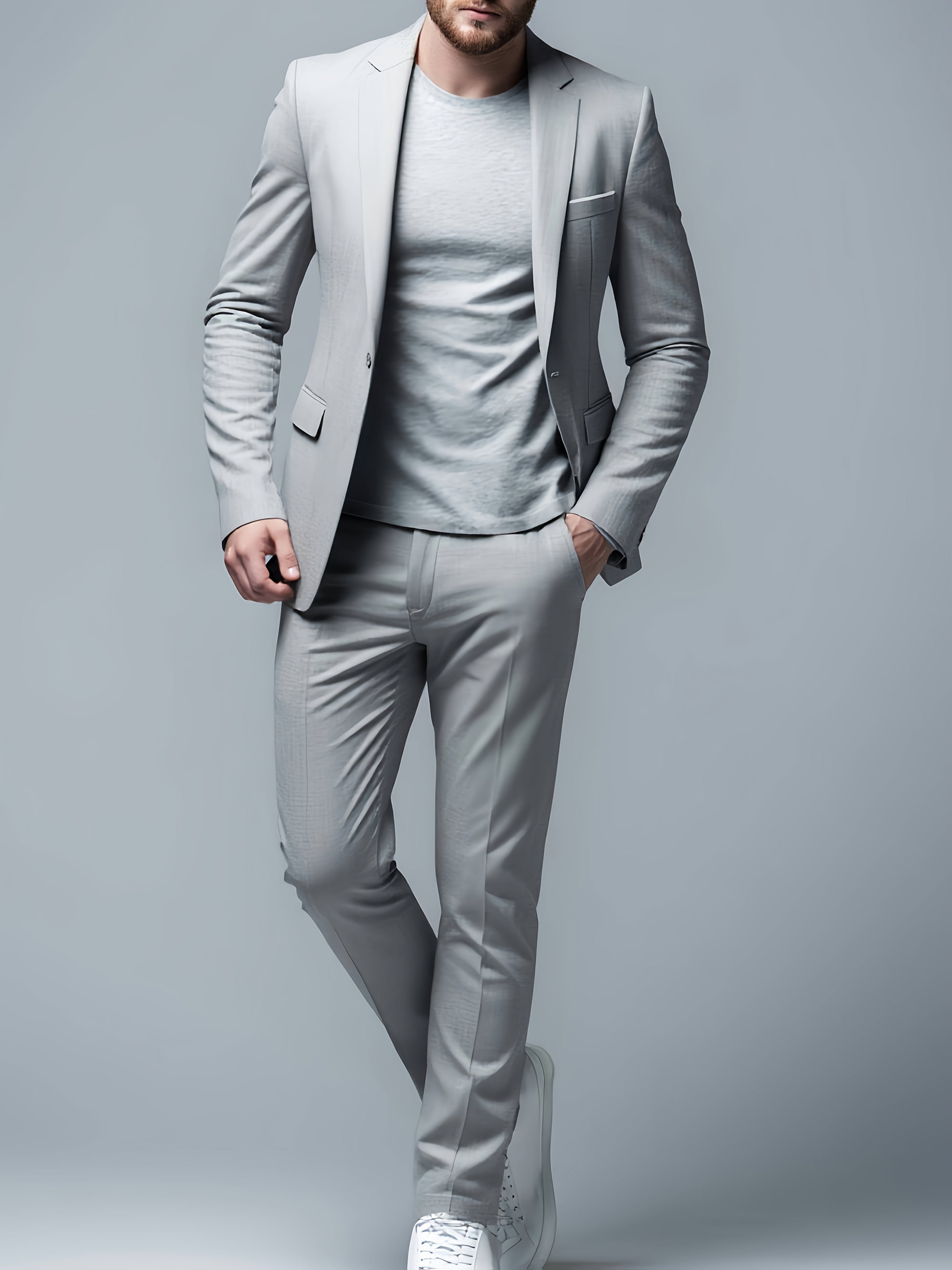 Costume 2 Pièces Matière Stretch Pour Homme