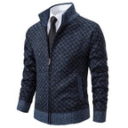 Homme Cardigan Zippé Texturé