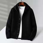 Homme Cardigan Maille Capuche