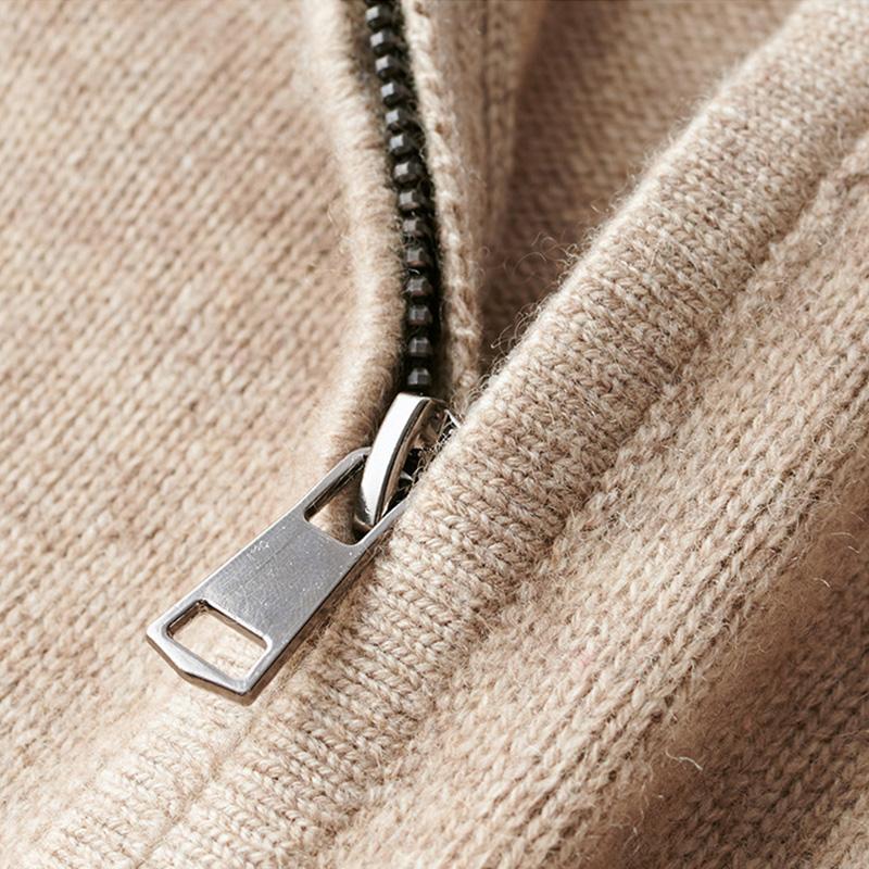 Homme Pull Col Zippé