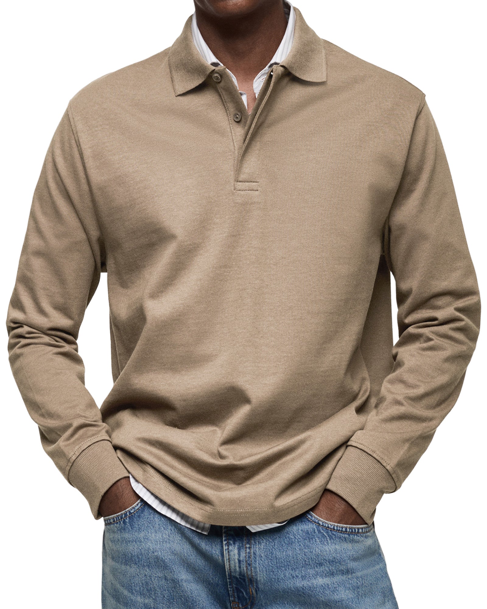 Polo Manches Longues Pour Homme