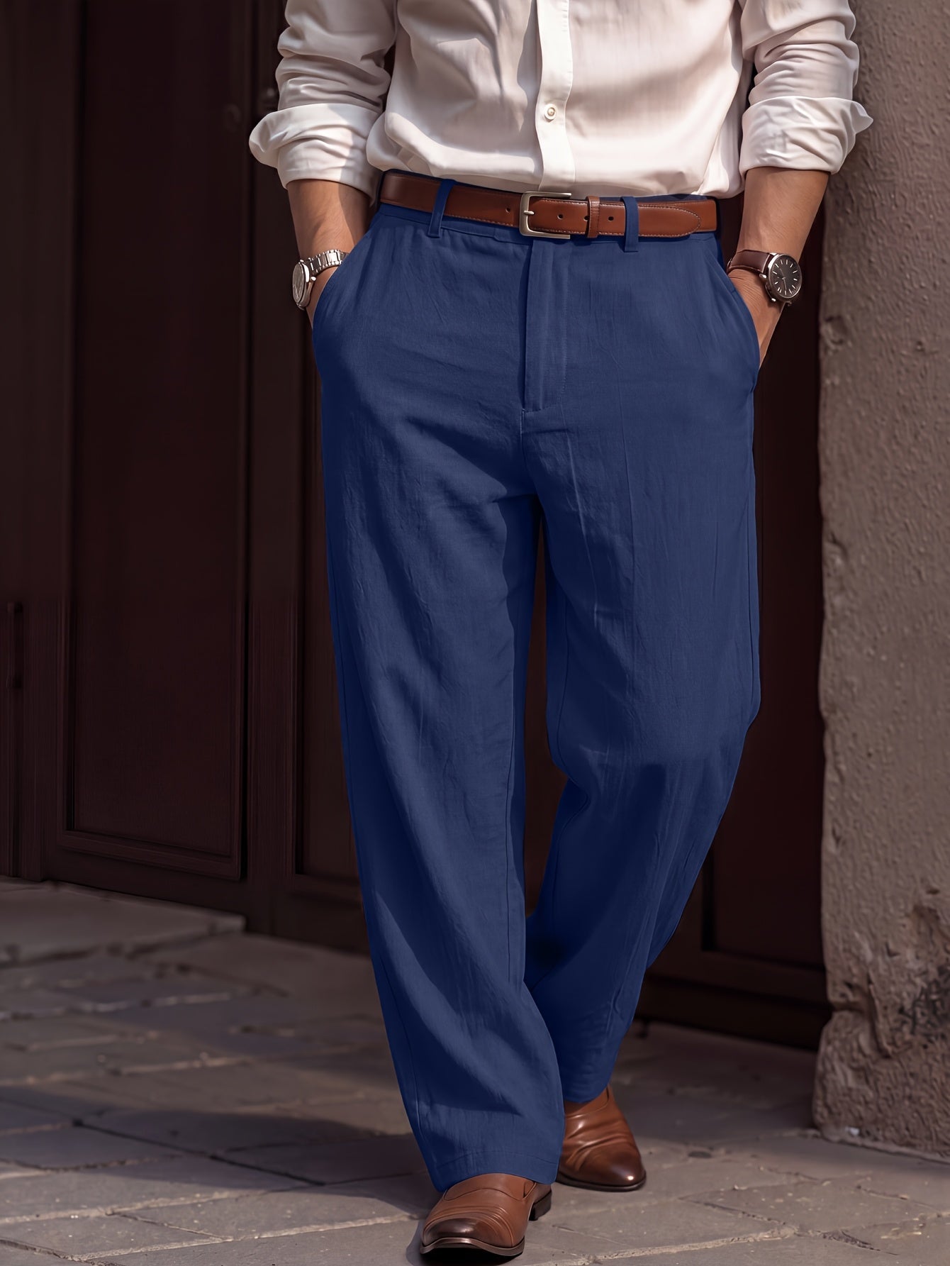 Pantalon Aspect Lin 2 Pour Homme
