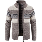 Homme Veste Maille Zippée