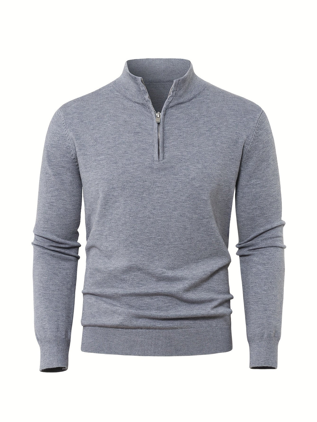 Homme Pull Col Zippé