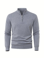 Homme Pull Col Zippé
