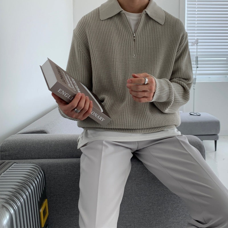 Pull Matière Texturée Pour Homme