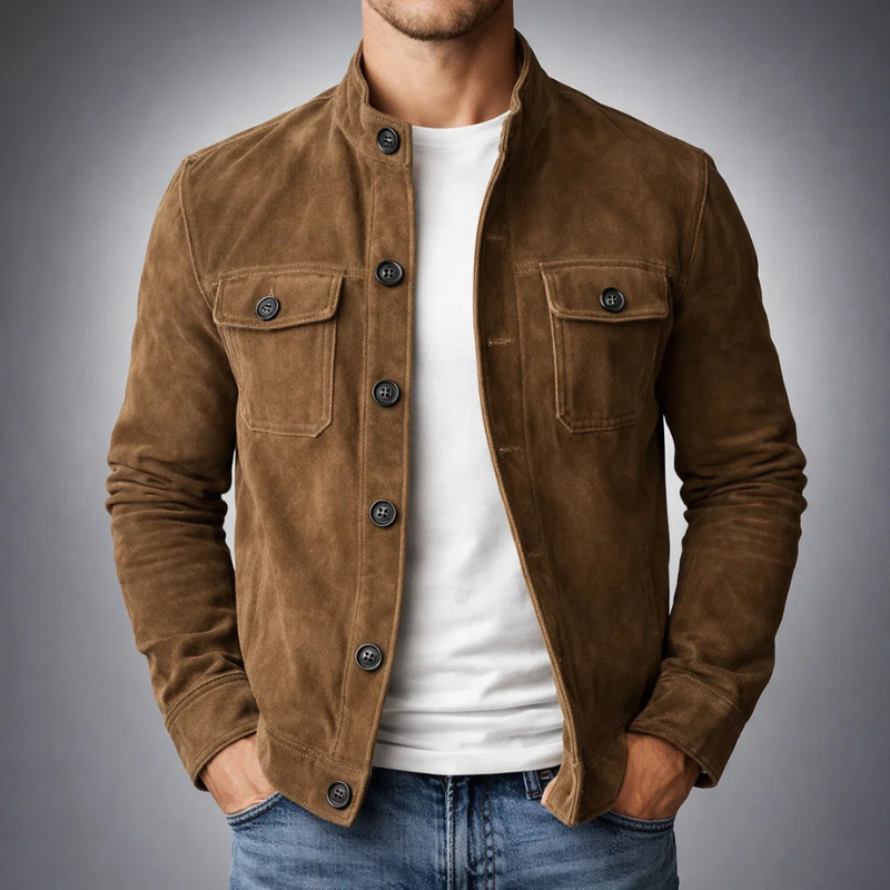 Veste Doublé Fermeture Boutonnée Pour Homme