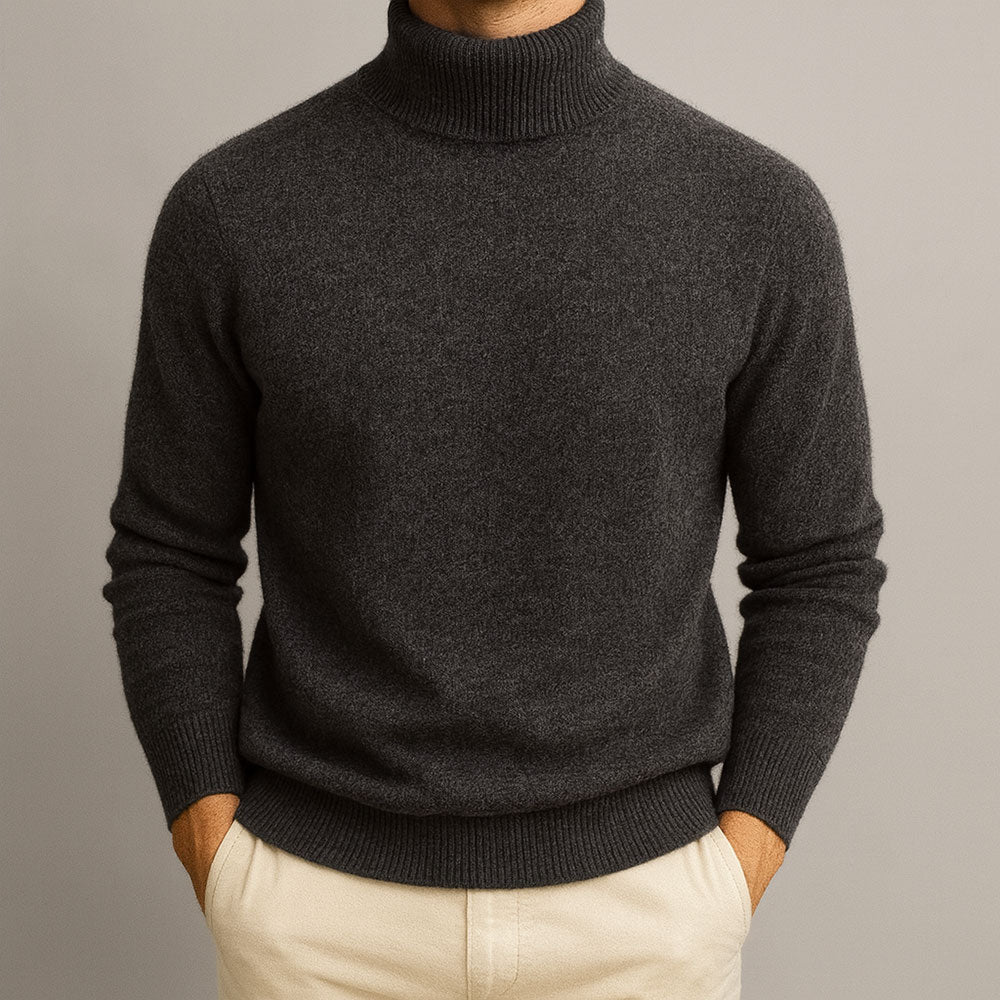 Pull Maille Côtelée Coupe Structurée Pour Homme