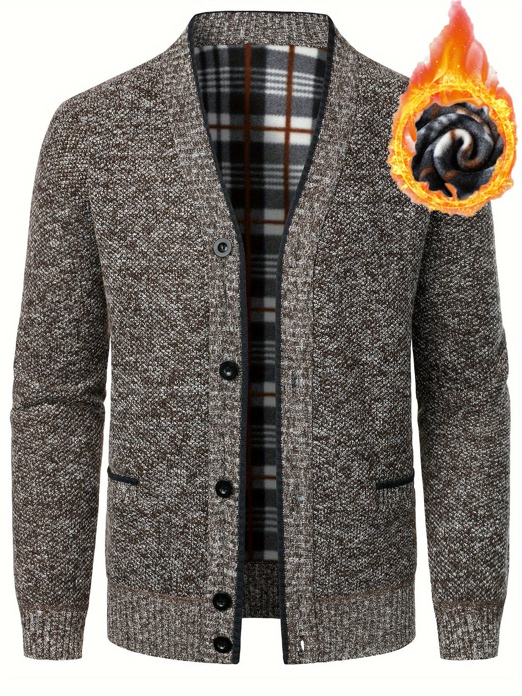 Homme Cardigan Maille Boutonné