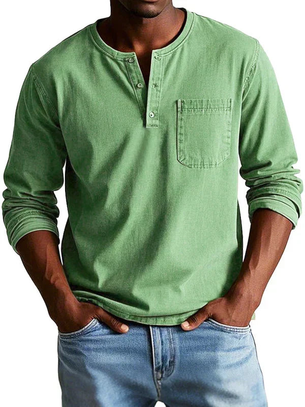T-Shirt Col Tunisien Pour Homme