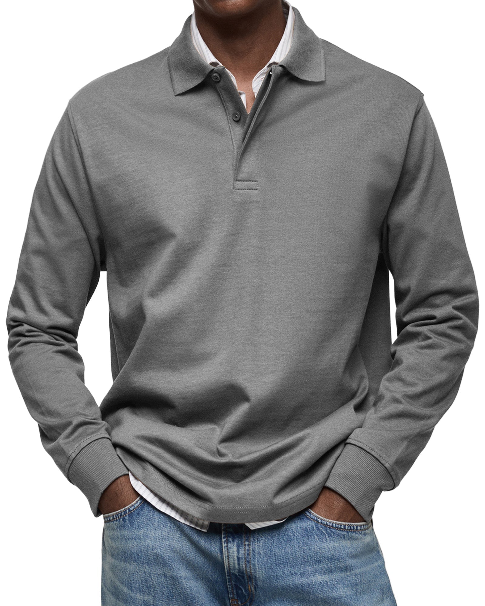 Polo Manches Longues Pour Homme