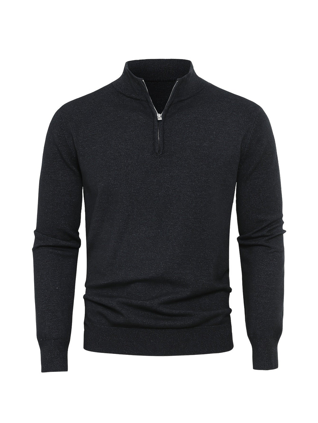 Homme Pull Col Zippé