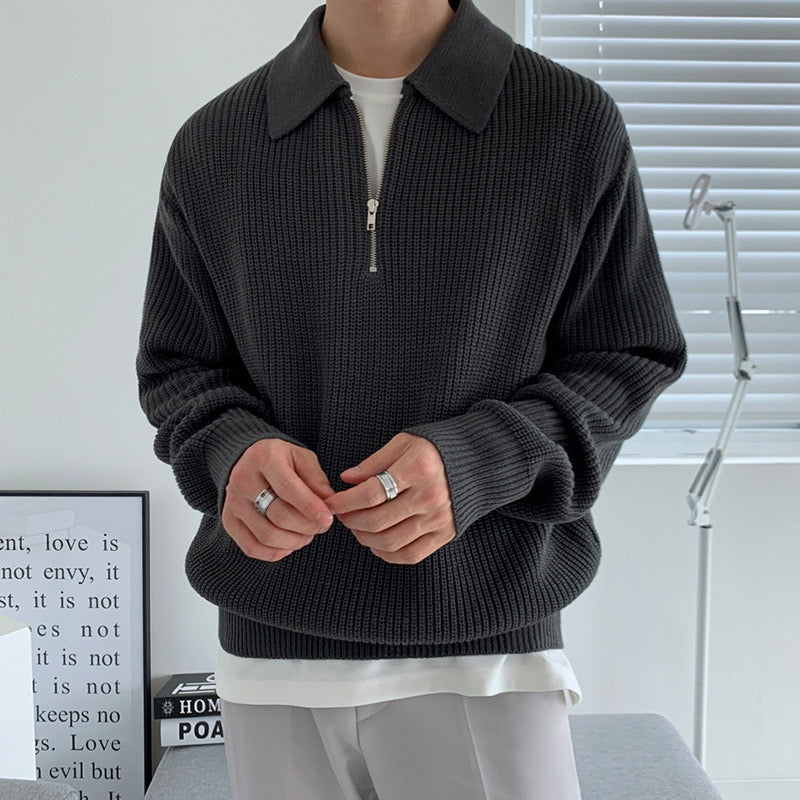 Pull Matière Texturée Pour Homme