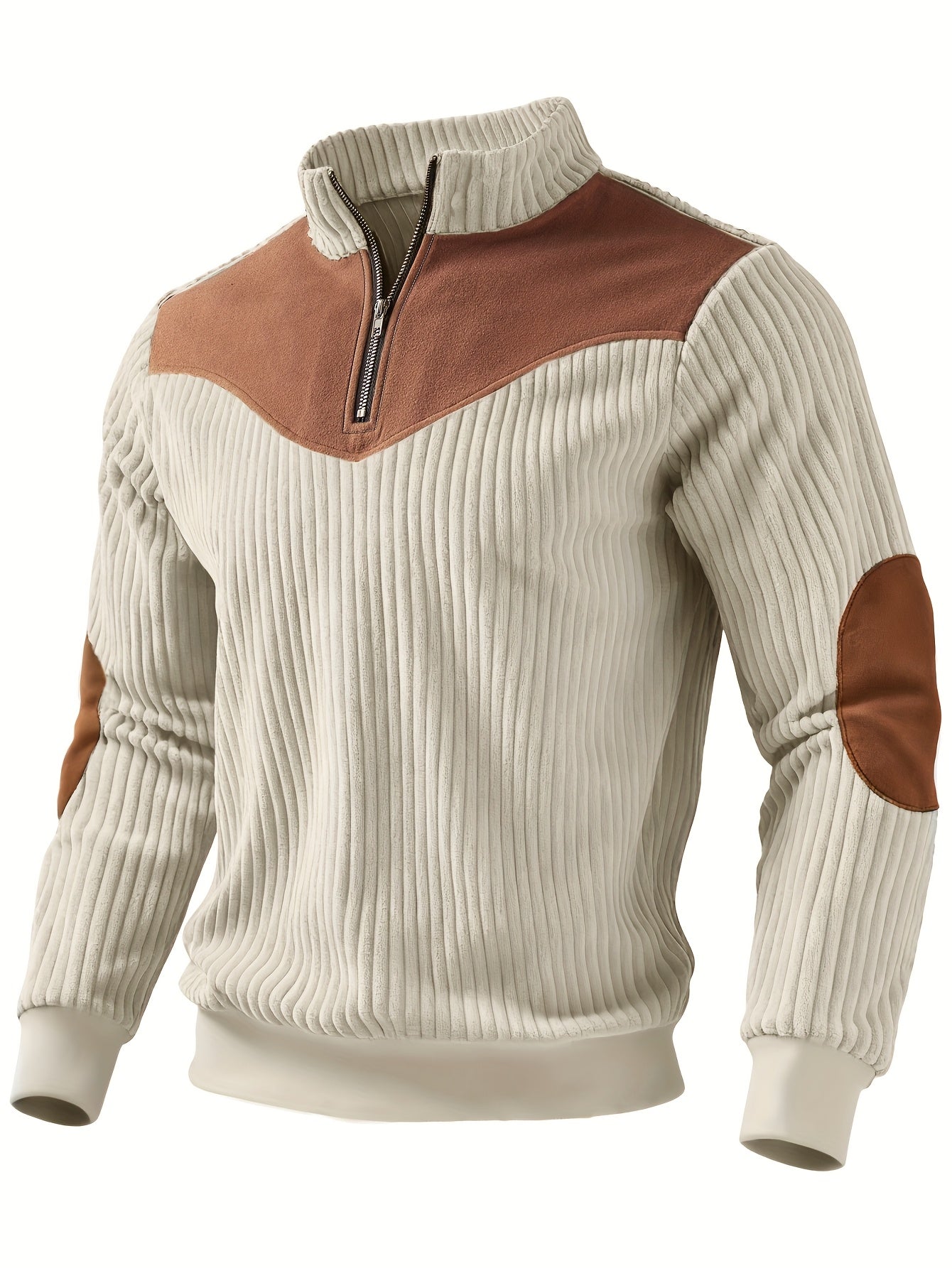 Sweat Maille Côtelée Pour Homme
