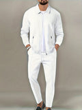Costume 2 Pièces Maille Douce Pour Homme