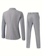 Costume 2 Pièces Col Cranté Pour Homme
