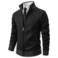 Homme Cardigan Zippé Texturé