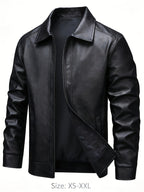 Homme Veste Aspect Cuir